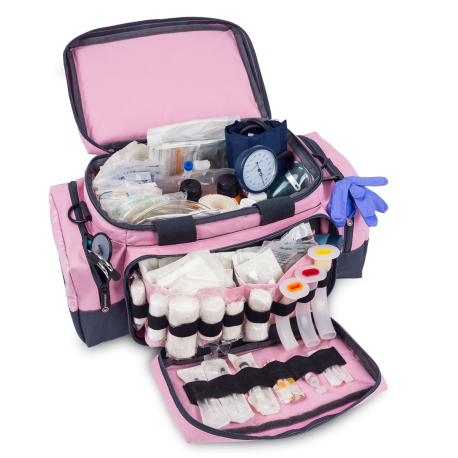 Sesterská zdravotnická brašna pro domácí péči Light Collection Pink 22 l. vybavená